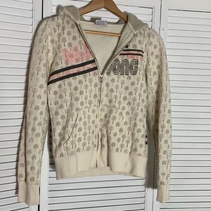 Vintage Billabong Zip Up Women’s Hoodie Sweatshirt Size Medium